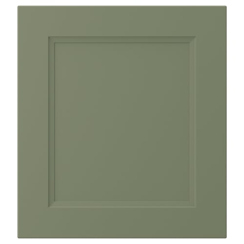 AXSTAD green cabinet door, square shape, matte finish.
