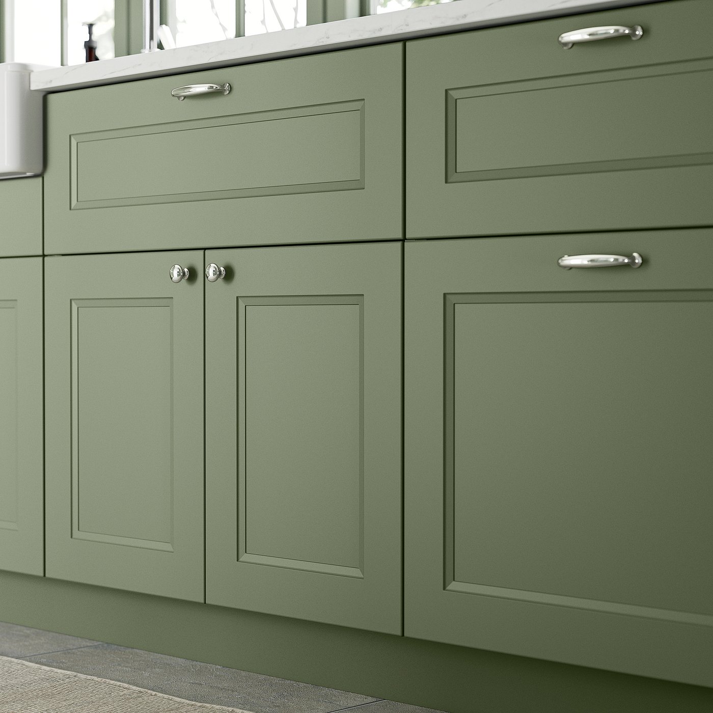 AXSTAD door, gray-green, 15x40