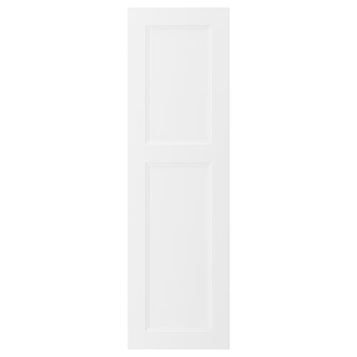 A white AXSTAD kitchen cabinet door with a smooth, modern design featuring recessed panels.