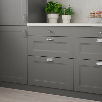 AXSTAD Drawer front, dark gray, 15x10 "