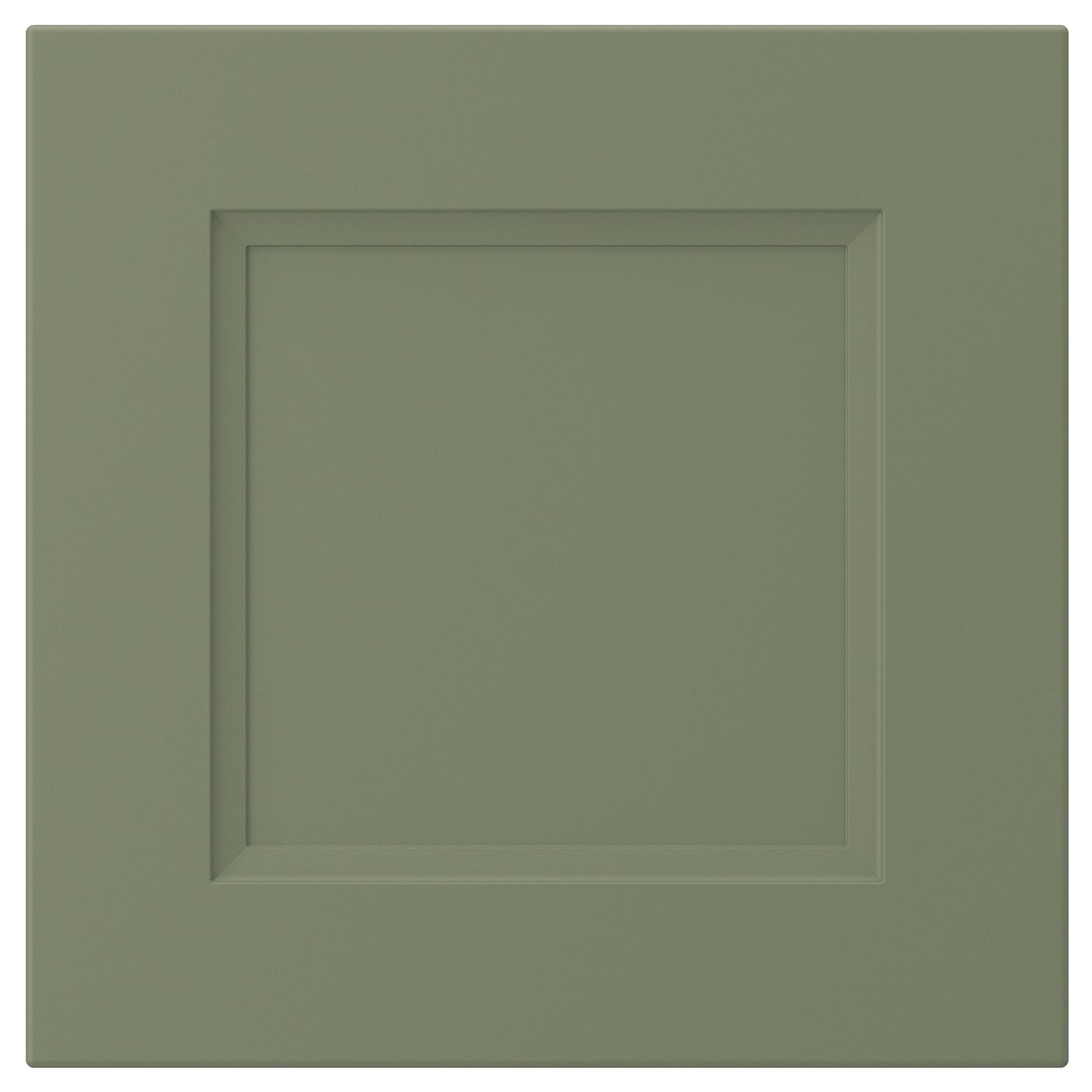 AXSTAD drawer front, gray-green, 15x15