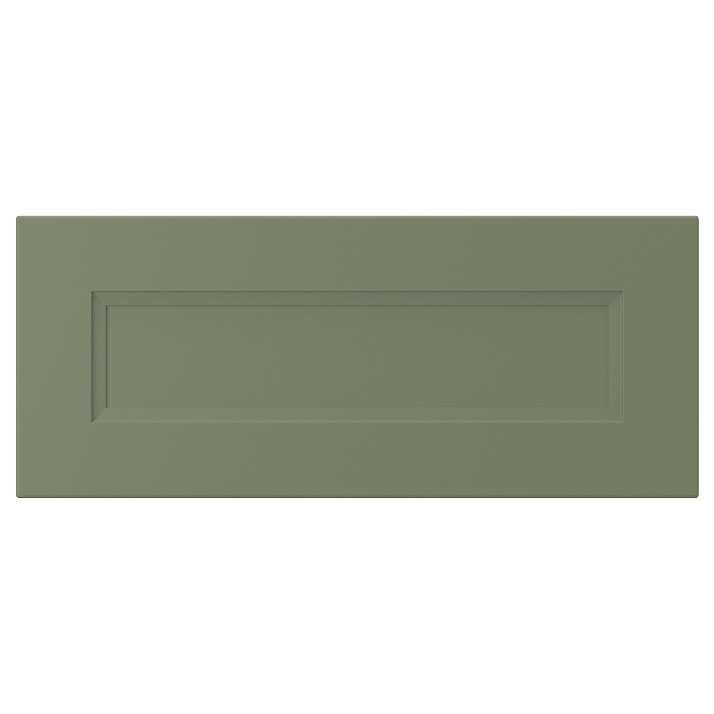 AXSTAD drawer front, gray-green, 24x10