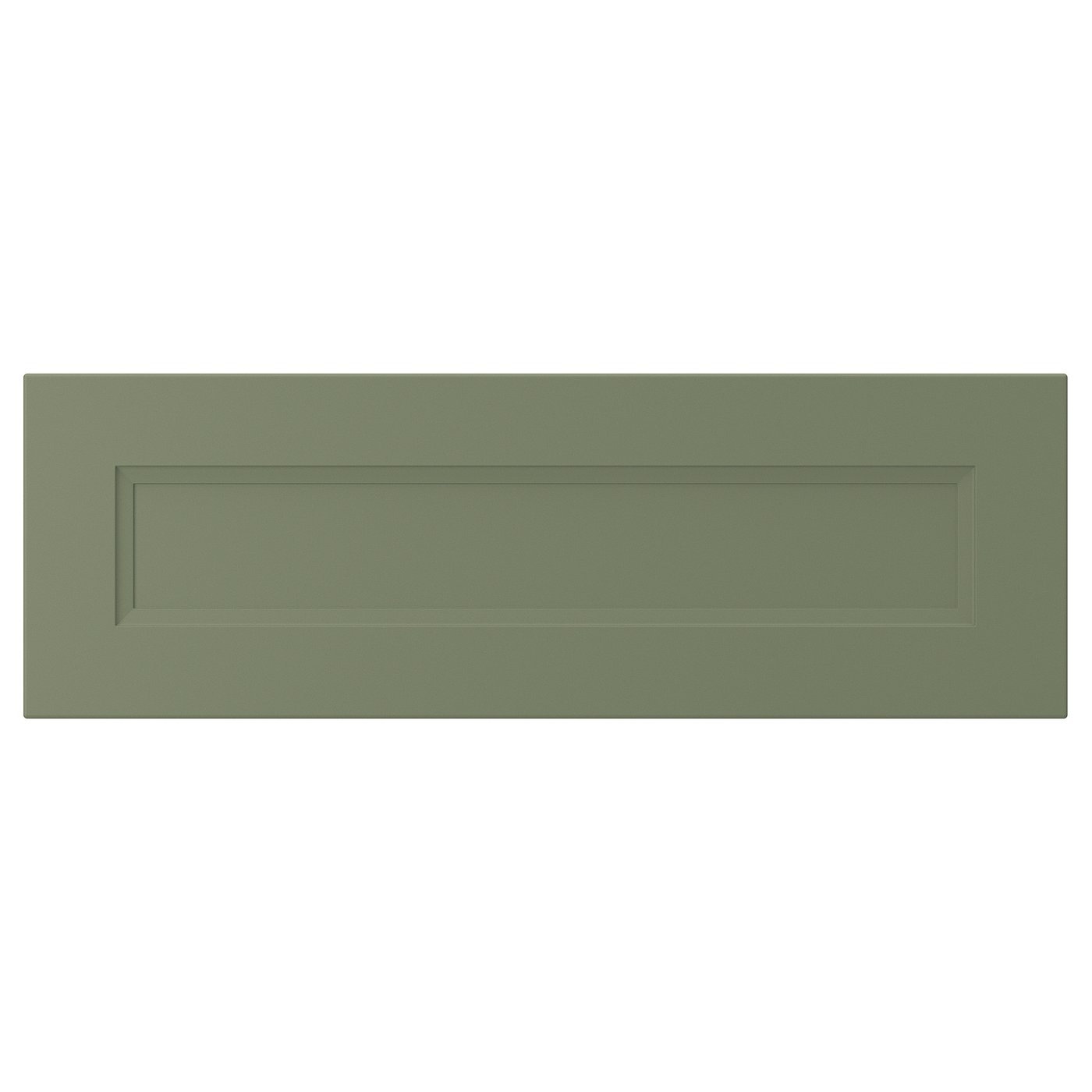 AXSTAD drawer front, gray-green, 30x10