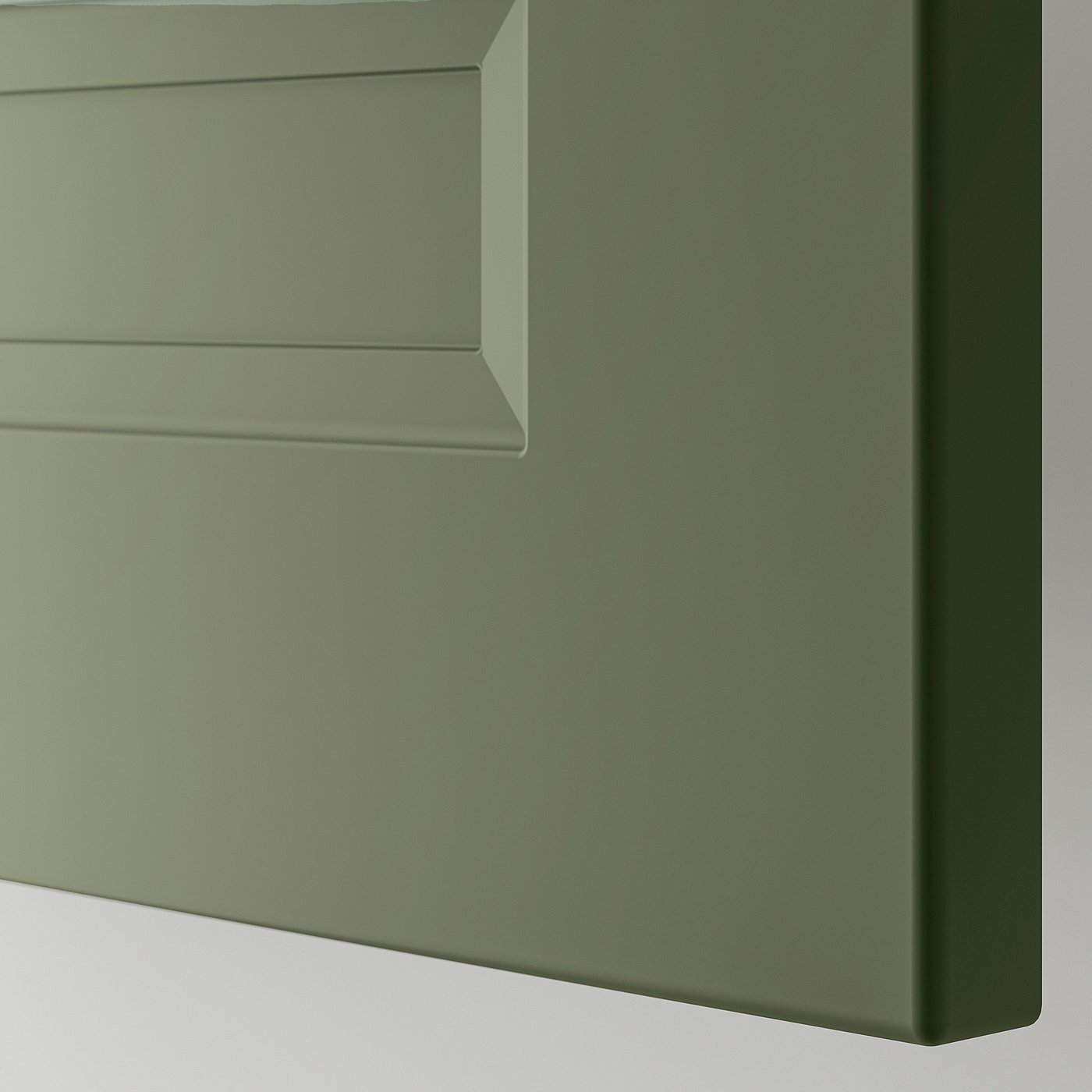 AXSTAD drawer front, gray-green, 36x10