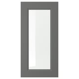 AXSTAD Glass door, dark gray, 15x30 "