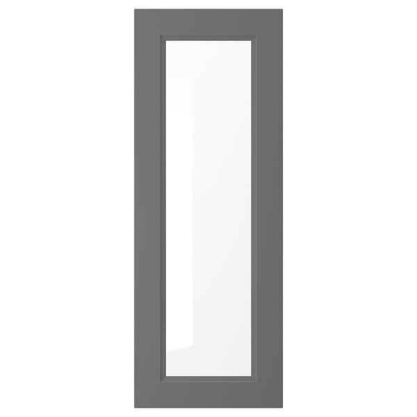 AXSTAD Glass door, dark gray, 15x40 "