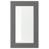 AXSTAD Glass door, dark gray, 18x30 "