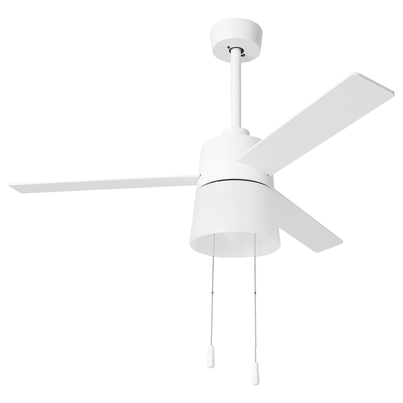 Ceiling Fan W Extension Downrod, White