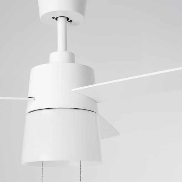 BACKLAG Ceiling fan with light, white