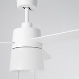 BACKLAG Ceiling fan with light, white