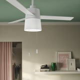 BACKLAG Ceiling fan with light, white