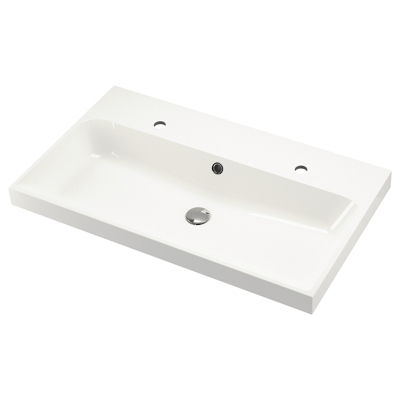BACKSJÖN sink, white, 361/8x21