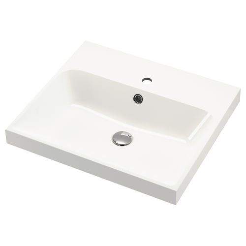 BACKSJÖN Sink - white 24 1/8x21 "