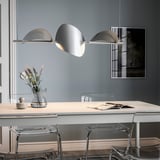 BACKSTÖRN LED pendant lamp, dimmable/matte aluminum, 42 ½ "