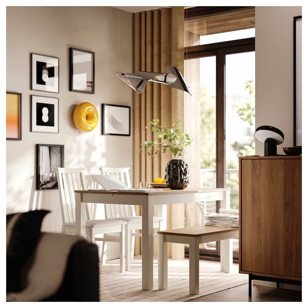 BACKSTÖRN LED pendant lamp, dimmable/matte aluminum, 42 ½ "
