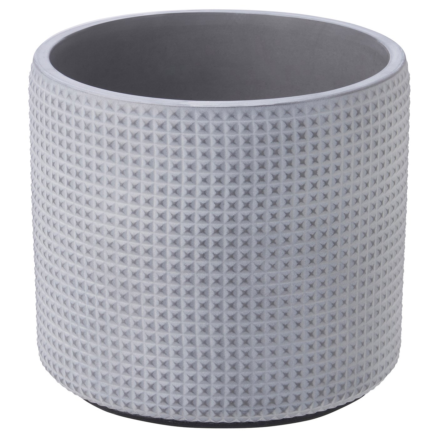 Plant Pot, Dotted Surface/White Gray