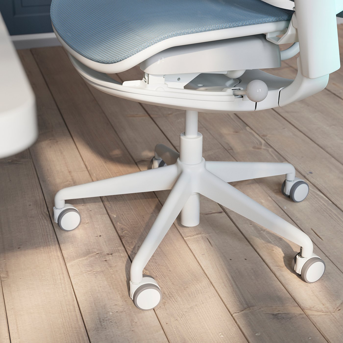 BÄSTBOLL gaming chair, blue/Mjuk light gray - IKEA