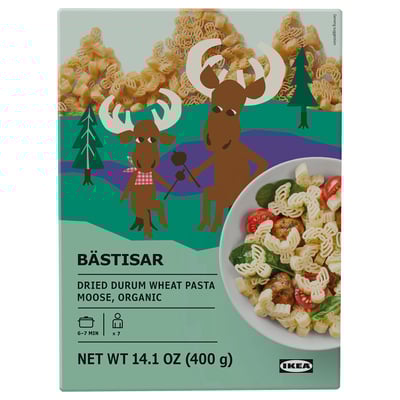 BÄSTISAR Pasta, organic, 14 oz