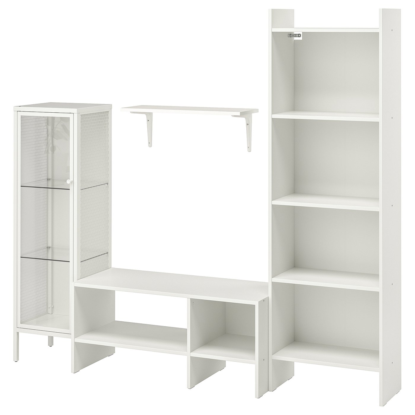 BAGGEBO TV storage combination - white metal 68 1/2x13 3/4x63 "