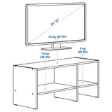 BAGGEBO TV unit, white, 35 3/8x13 3/4x15 3/4 "