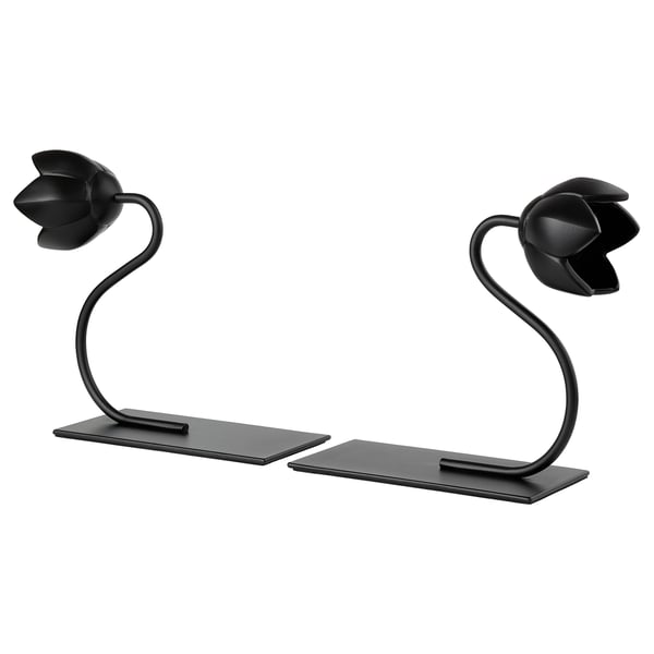 BAKHASARE Bookend, flower black IKEA