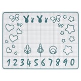 BAKTRADITION Baking mat, white/turquoise, 24x18 "