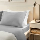 BANDPALPMAL Sheet set, light gray, Full/Double