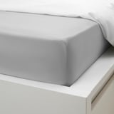BANDPALPMAL Sheet set, light gray, Full/Double