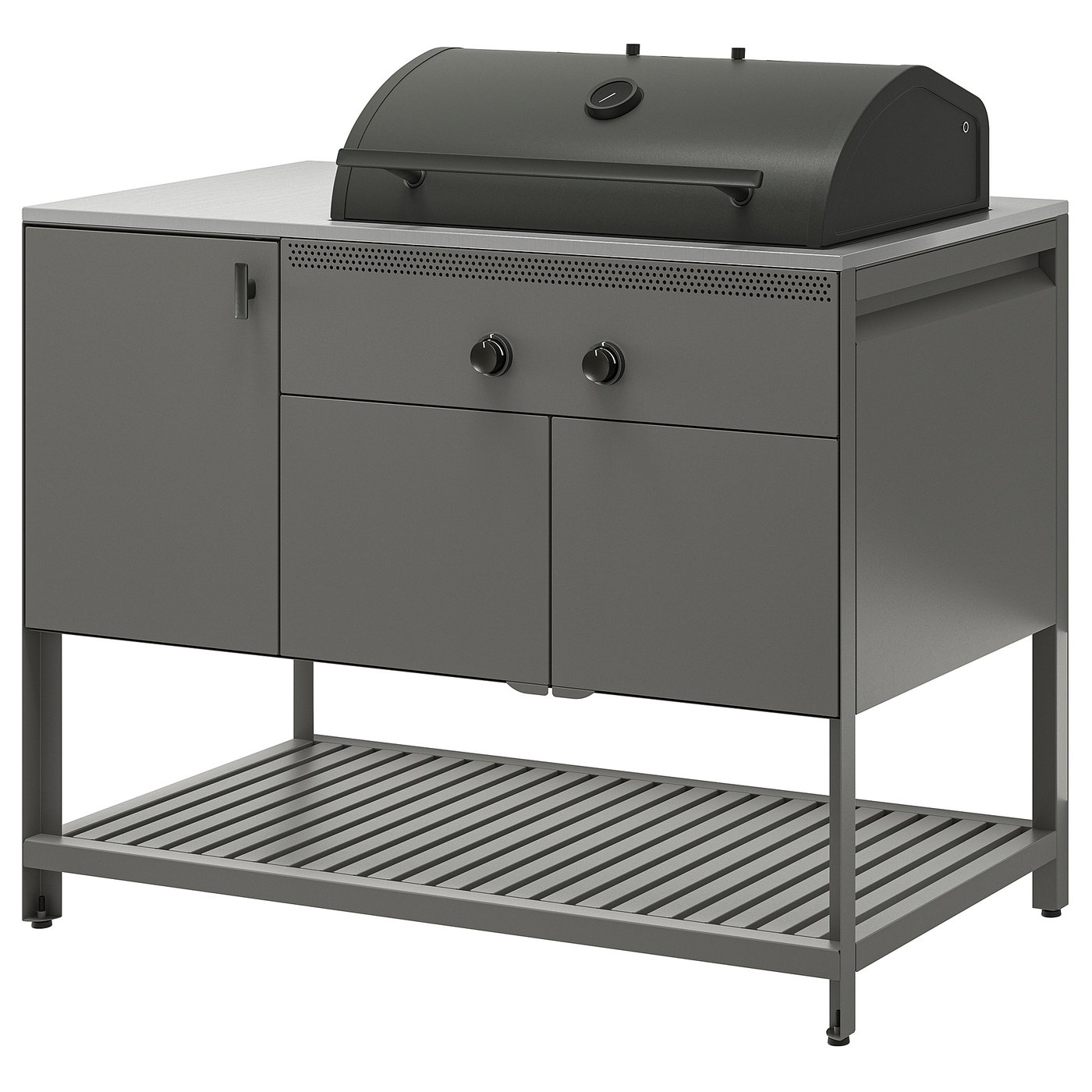 BÅTSKÄR charcoal grill, outdoor/dark gray, 471/4x235/8