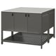 Option: BÅTSKÄR Outdoor kitchen island, outdoor/dark gray, 47 1/4x47 1/4 "