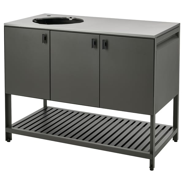 BÅTSKÄR Shelf unit for sink, outdoor/dark gray, 47 1/4x23 5/8 "