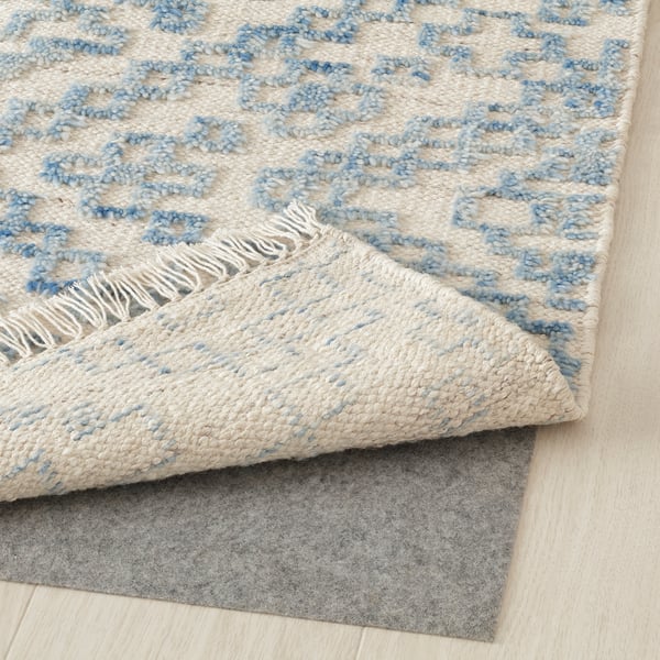 BEFODRAN Rug, high pile, light blue/handmade, 5 ' 3 "x7 ' 7 "