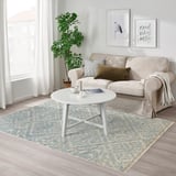 BEFODRAN Rug, high pile, light blue/handmade, 5 ' 3 "x7 ' 7 "