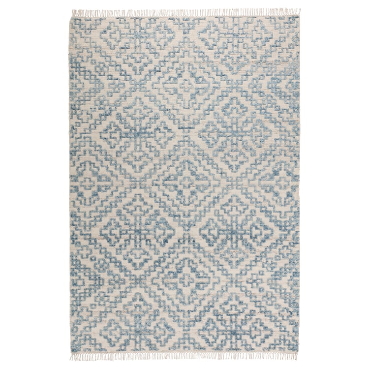 BEFODRAN rug, high pile, light blue/handmade, 5'3"x7'7" IKEA