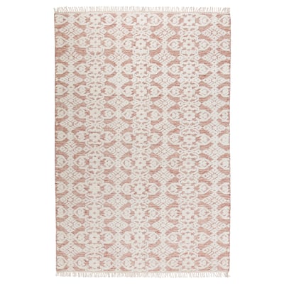 BEFODRAN Rug, high pile, red-pink/handmade, 5 ' 3 "x7 ' 7 "