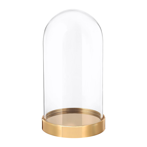 BEGÅVNING Glass dome with base, 7 "