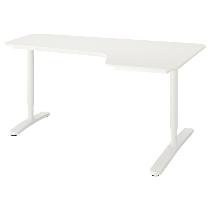 BEKANT corner deskright, white, 63x431/4" IKEA