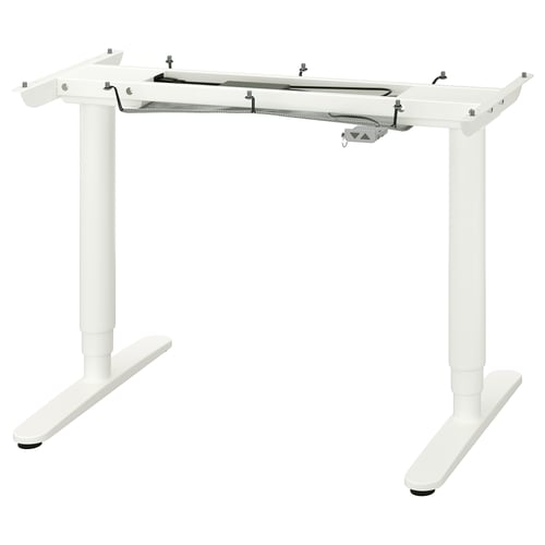 Bekant Sit Stand Underframe For Table Top White 47 1 4x31 1 2 Ikea