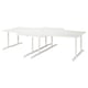 BEKANT Workstation, white, 126x86 5/8 "