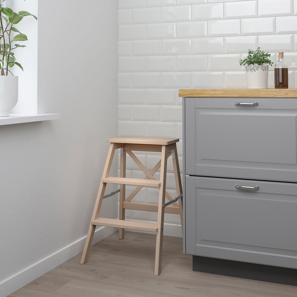 BEKVÄM Step stool, beech, 24 3/4 "