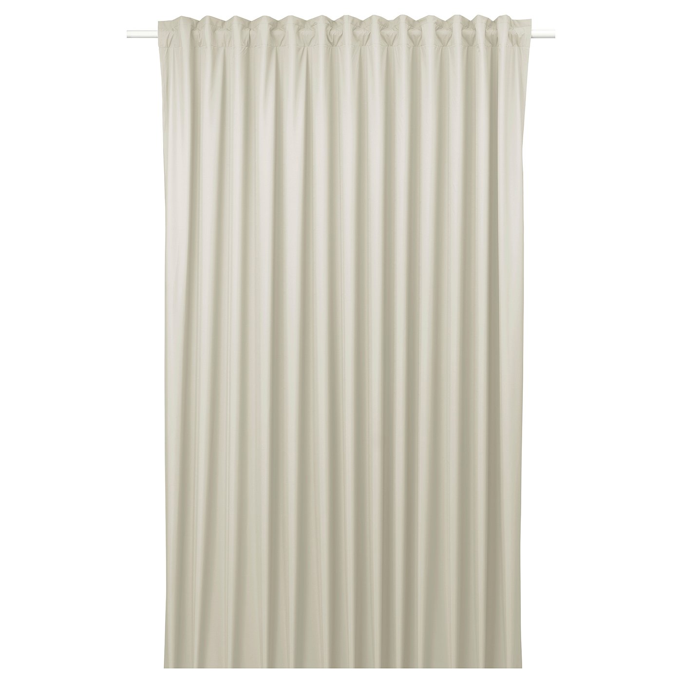 IKEA BENGTA Block-out curtain 1 piece beige/with heading tape 83x98 \, image size:1400x1400