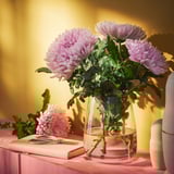 BERÄKNA Vase, glass/light pink, 7 "