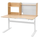 BERGLÄRKA Desk top and shelf, birch, 47 1/4x27 1/2 "