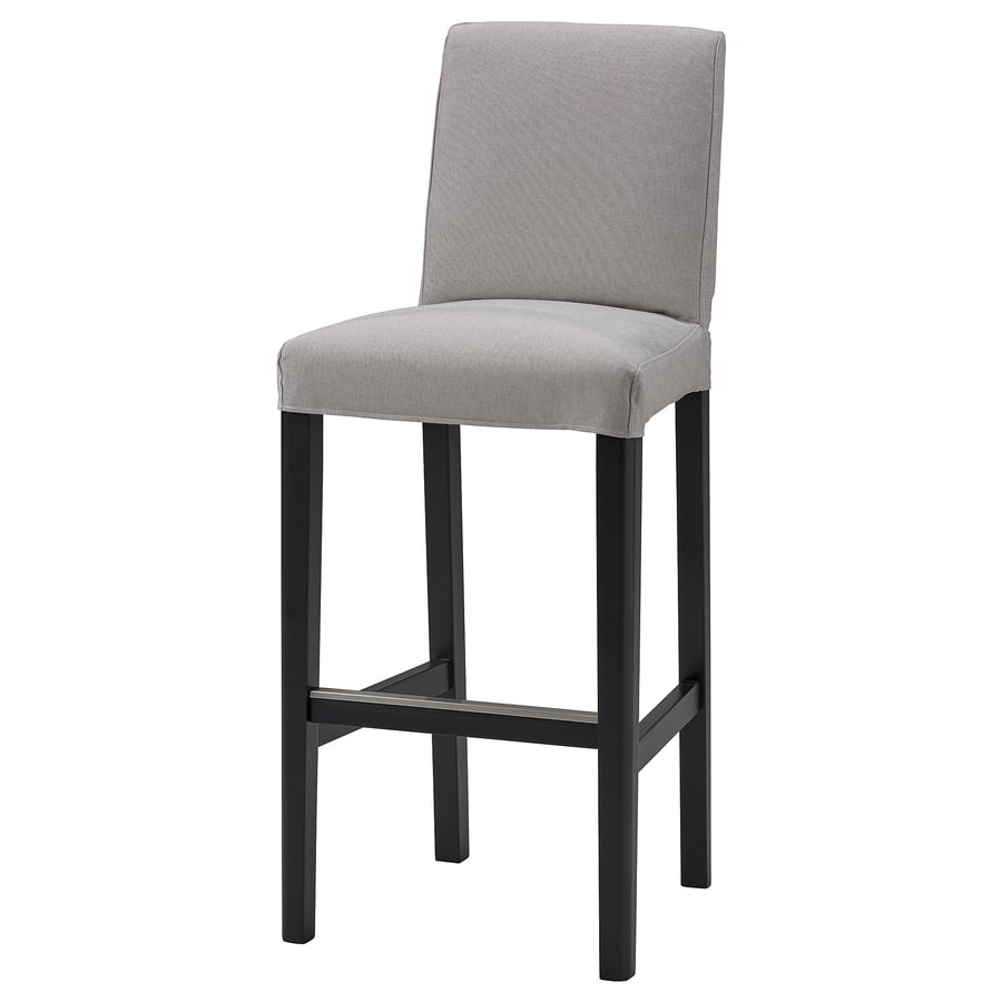 BERGMUND cover for bar stool with backrest, Orrsta light gray - IKEA US