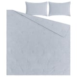 BERGPALM Comforter set, blue/stripe, Full/Queen