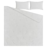 BERGPALM Comforter set, gray/stripe, King