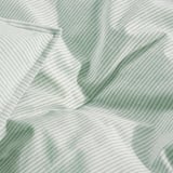BERGPALM Comforter set, green/stripe, Twin/Twin X-long