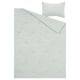BERGPALM bedding set in light grey with white stripes, made of soft 100% cotton.