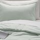BERGPALM Comforter set, green/stripe, Twin/Twin X-long