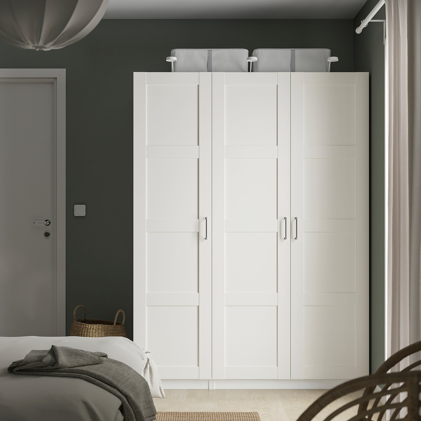 BERGSBO Door, white, 19 1/2x76 5/8
